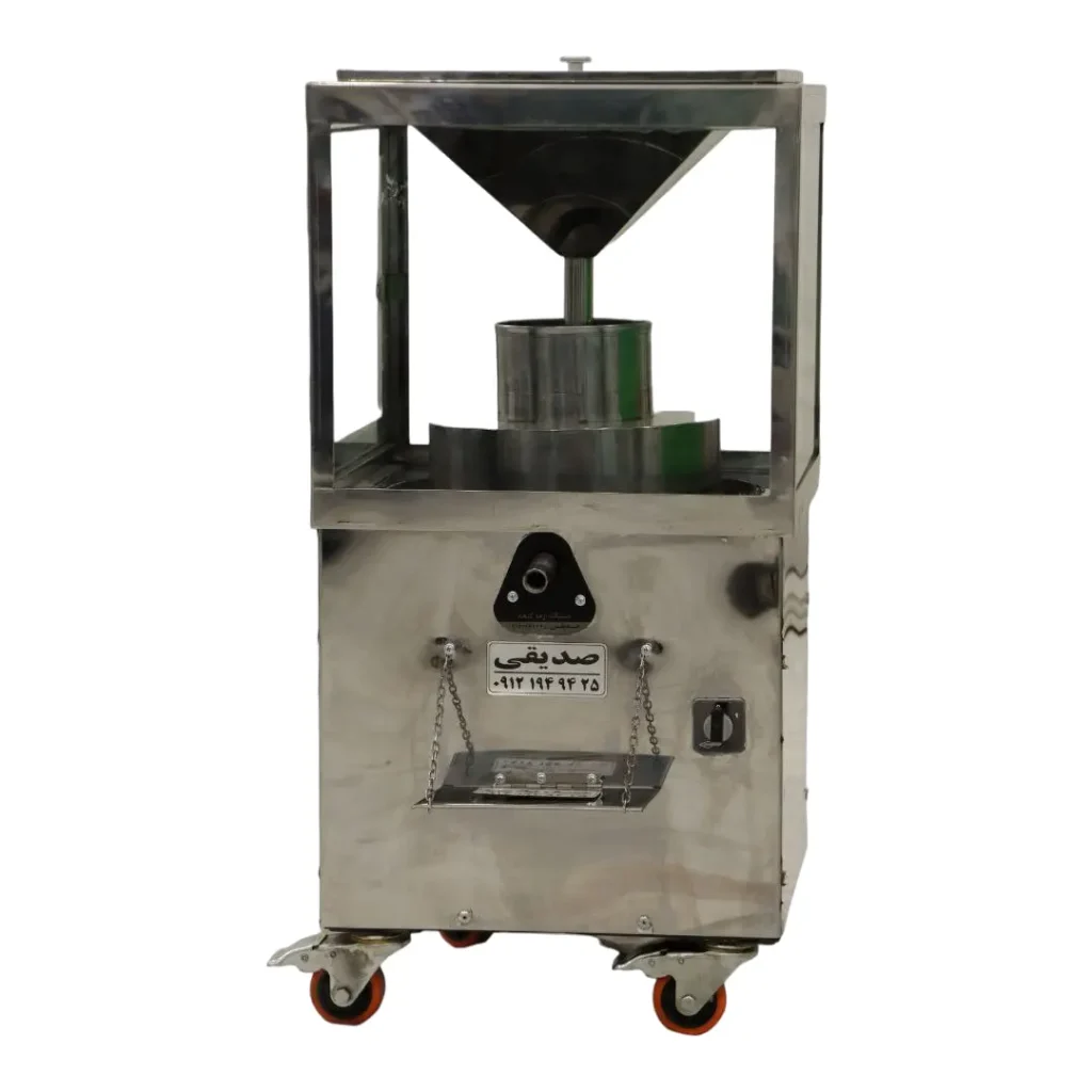 small Capacity Flour Sifter Machine by sedighi industrial group white background steel دستگاه ارده گیر کوچک